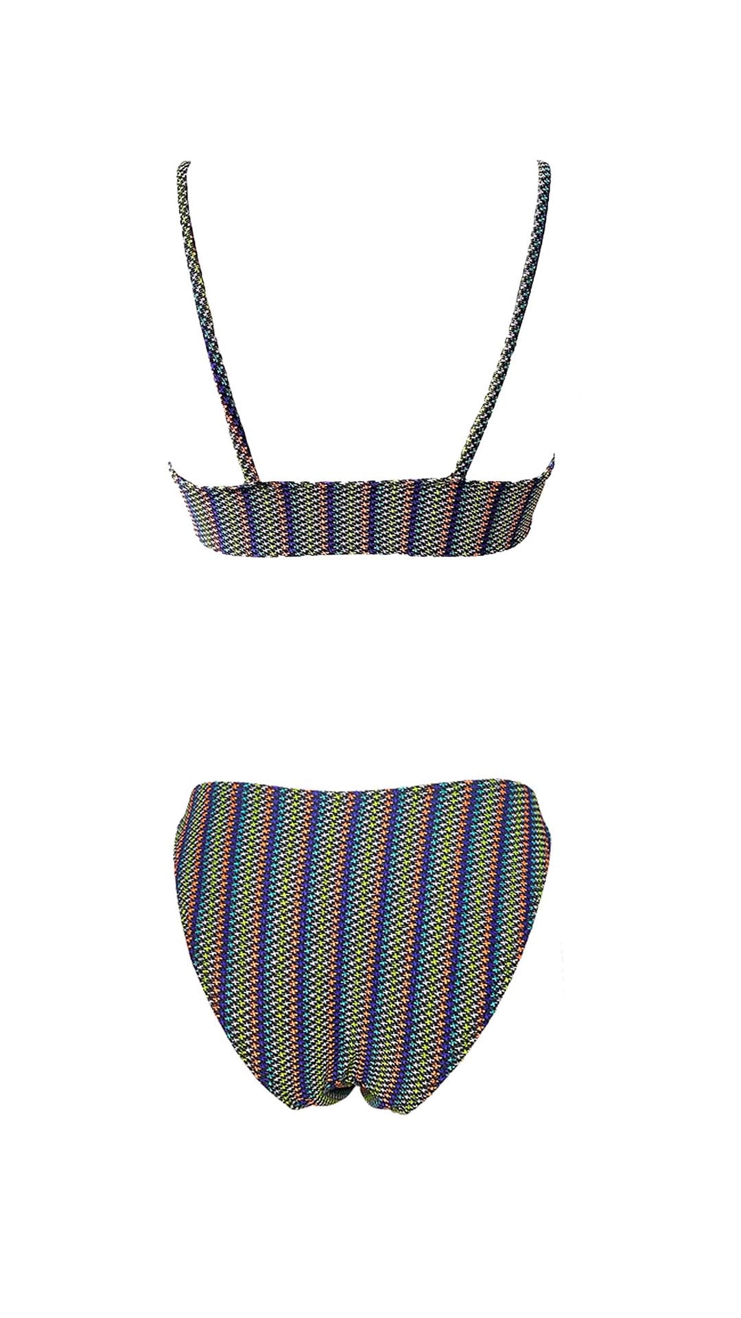 Dudu - Jazzy bandeau style bikini top
