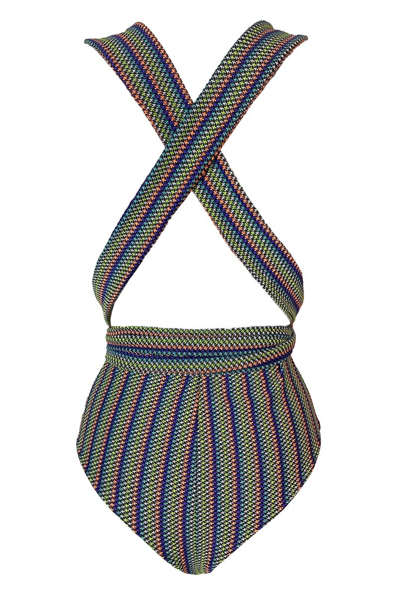 Loren - Jazzy Ribbed Convertible One-Piece Bodysuit