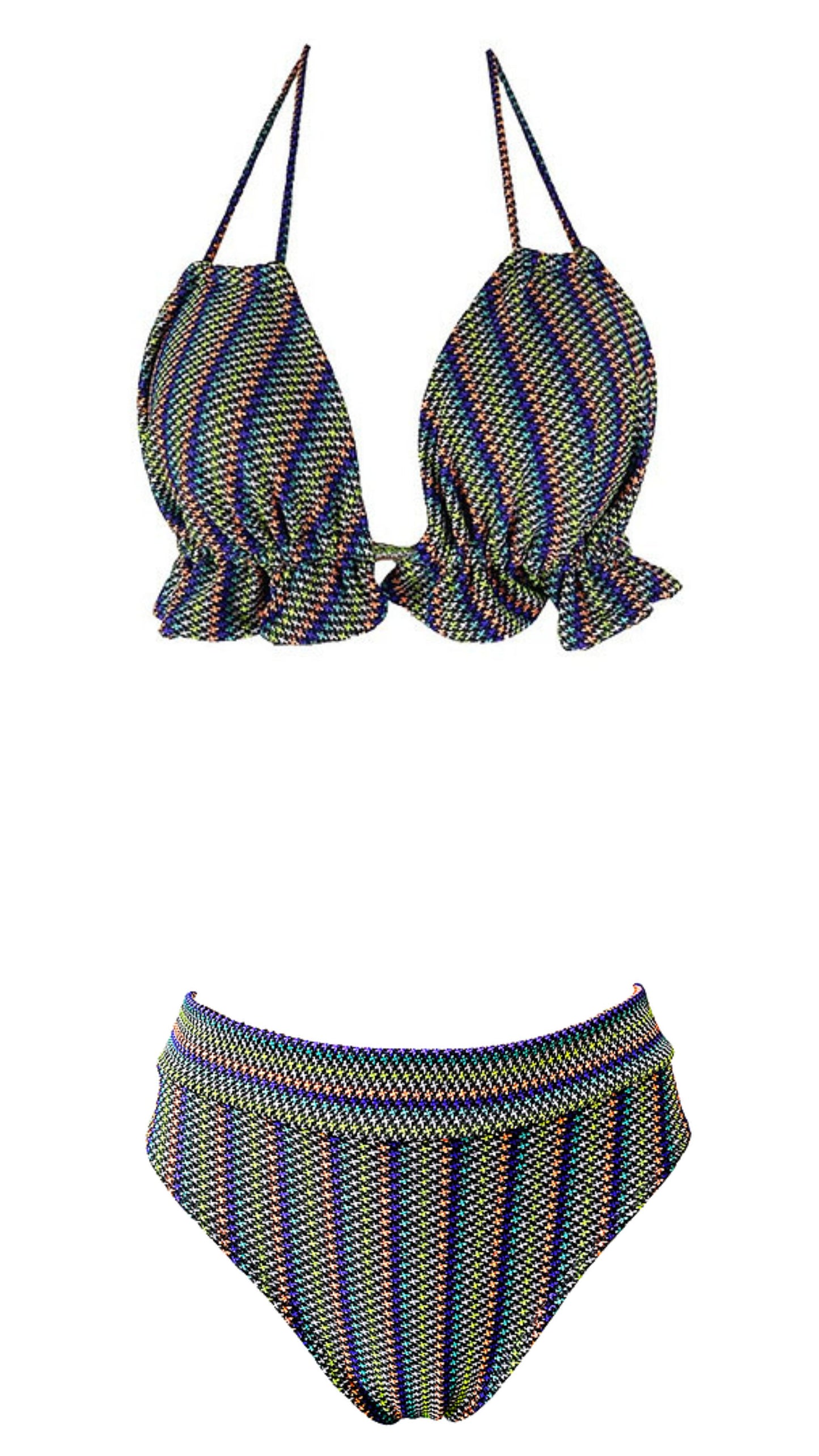 Ruched Triangle Bikini Top