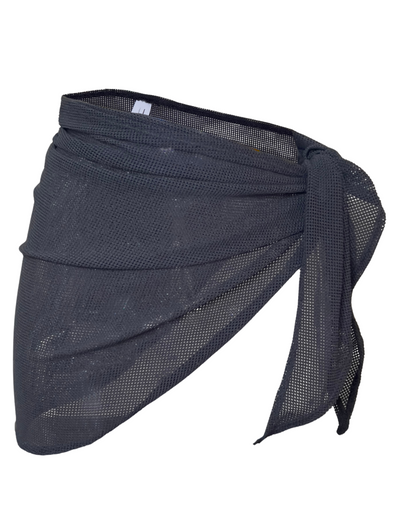 Valeria - Black mesh pareo
