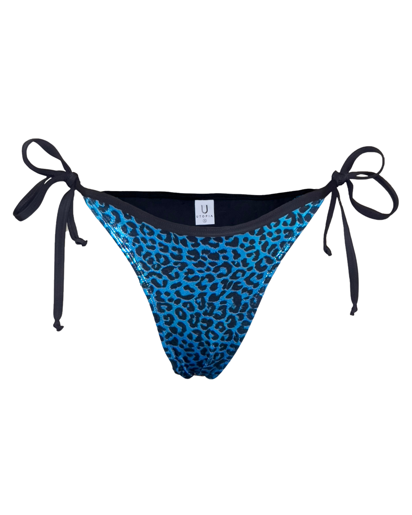 Ynes - Animal print side tie bikini bottom