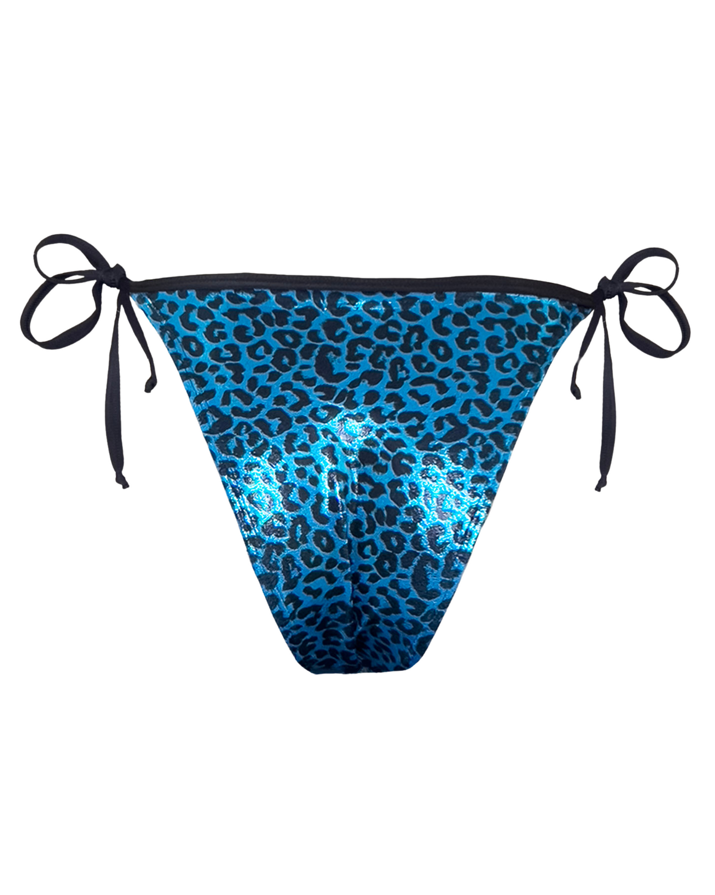 Ynes - Animal print side tie bikini bottom