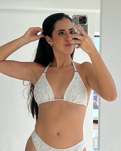 Luna - Bridal Triangle Bikini Top