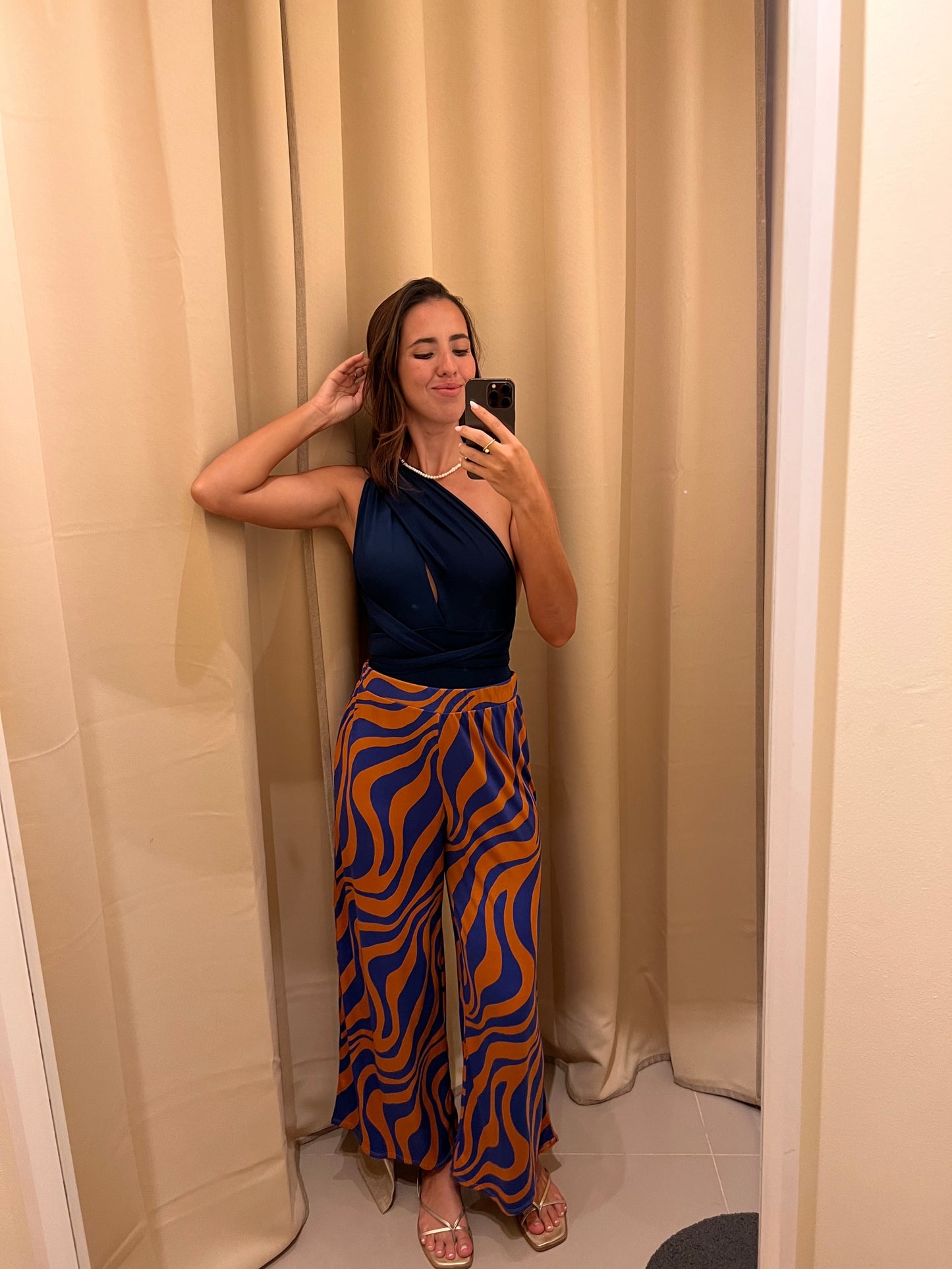 Luz - Flare Pants in Sunset Tide