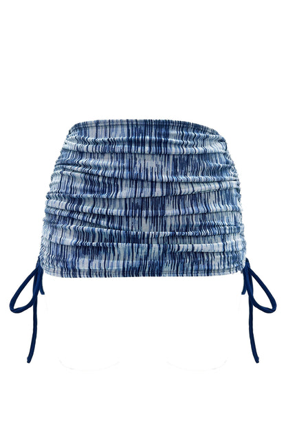 Camila - Ocean Blue Adjustable Swim Skirt and Pareo