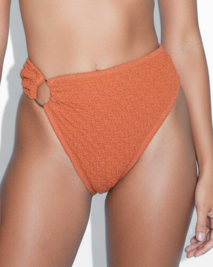 Horizon - Braguita de bikini con aros laterales color terracota