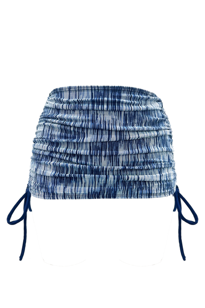 Camila - Ocean Blue Adjustable Swim Skirt and Pareo