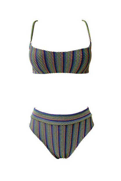 Dudu - Jazzy bandeau style bikini top