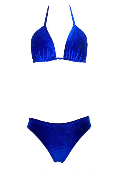 Daniela - Klein velvet triangle bikini top