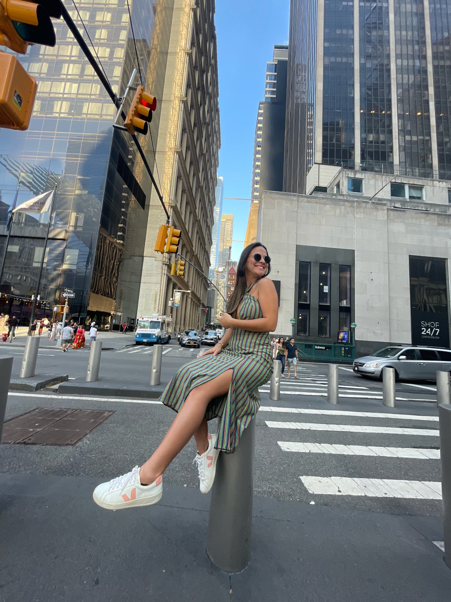 Cross Halter Midi Dress – Women’s Fashion