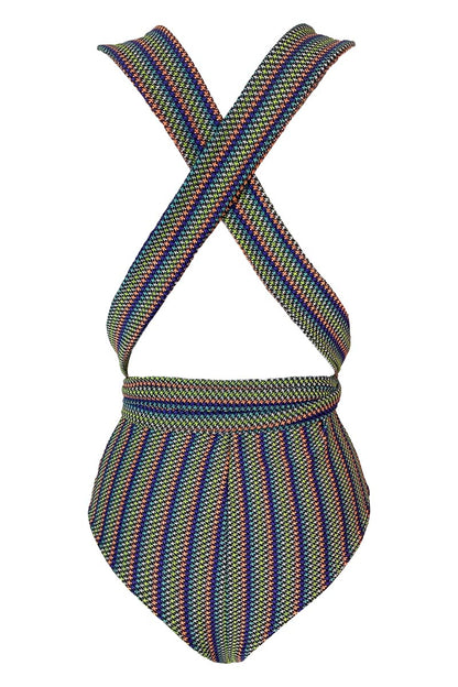 Loren - Jazzy Ribbed Convertible One-Piece Bodysuit