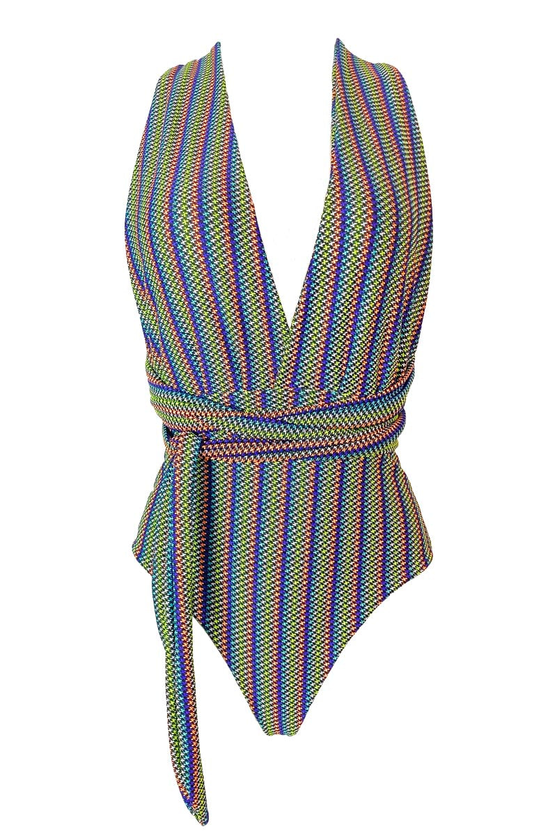 Loren - Jazzy Ribbed Convertible One-Piece Bodysuit