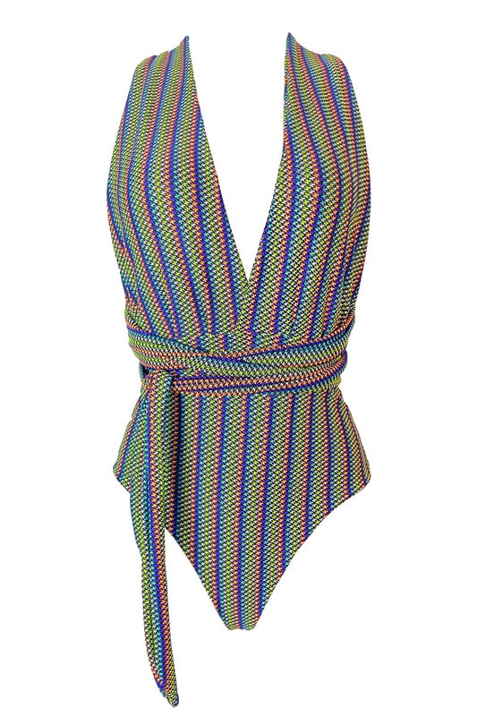 Loren - Jazzy Ribbed Convertible One-Piece Bodysuit